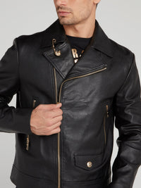 Black Leather Blouson