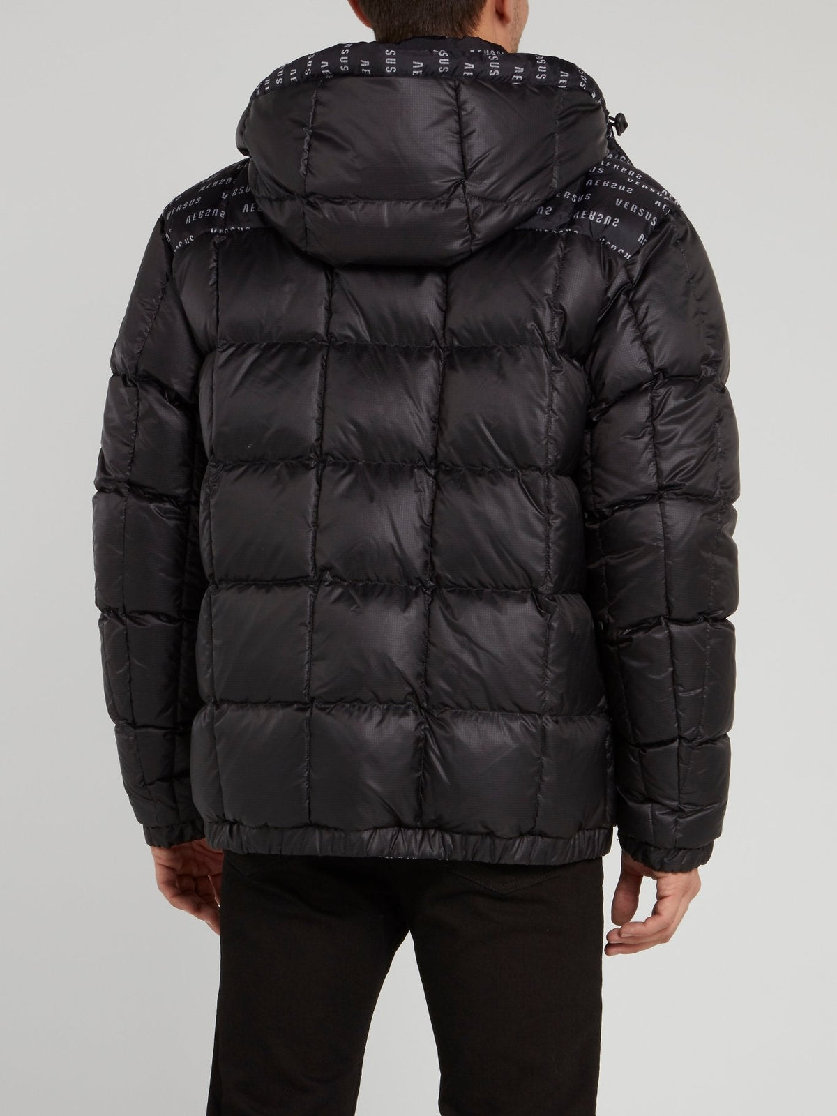 Monogram Print Puffer Jacket