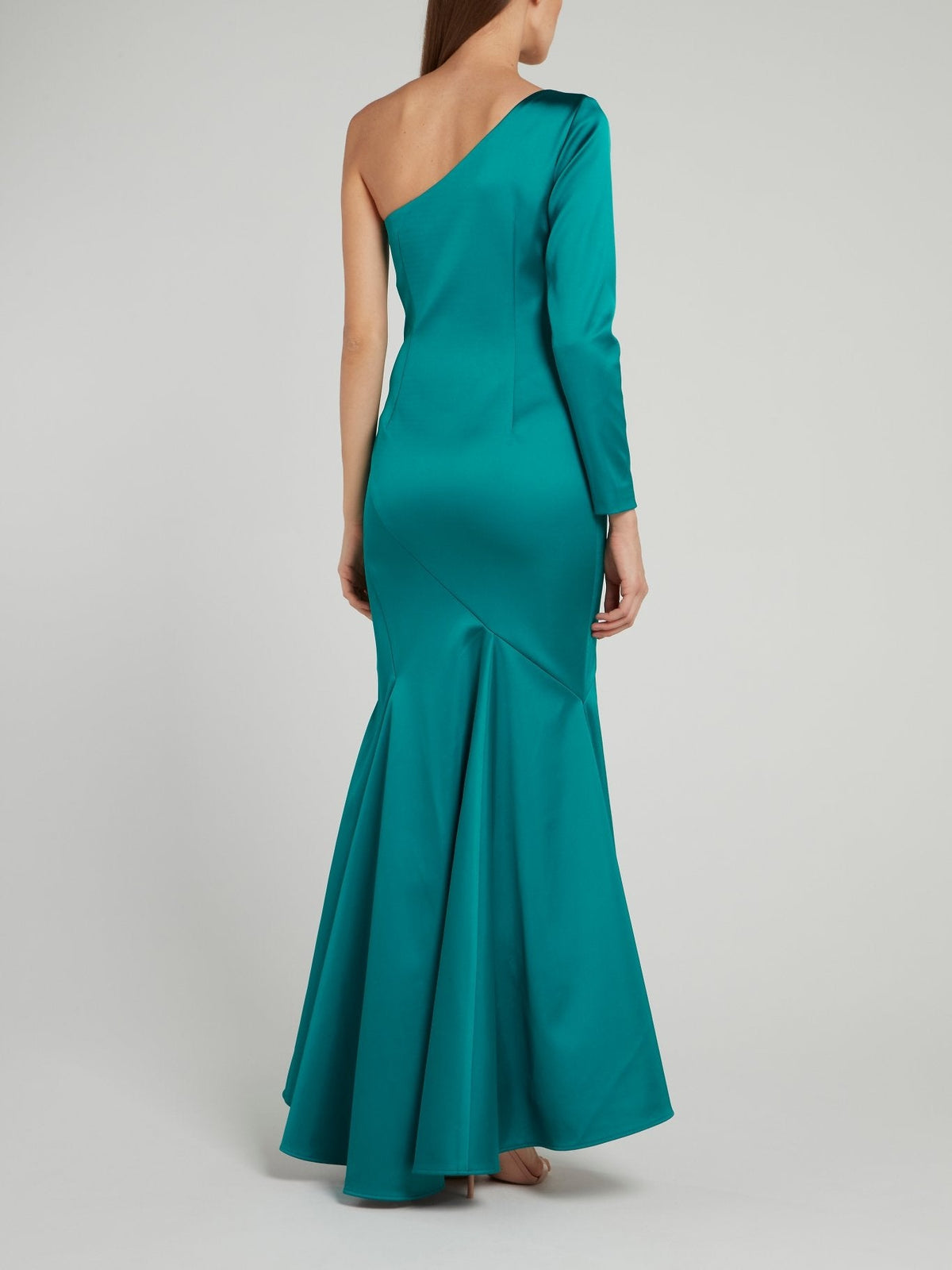 Asymmetric Mermaid Maxi Dress