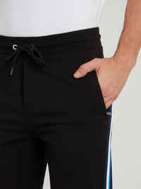 Black Side Stripe Fleece Pants