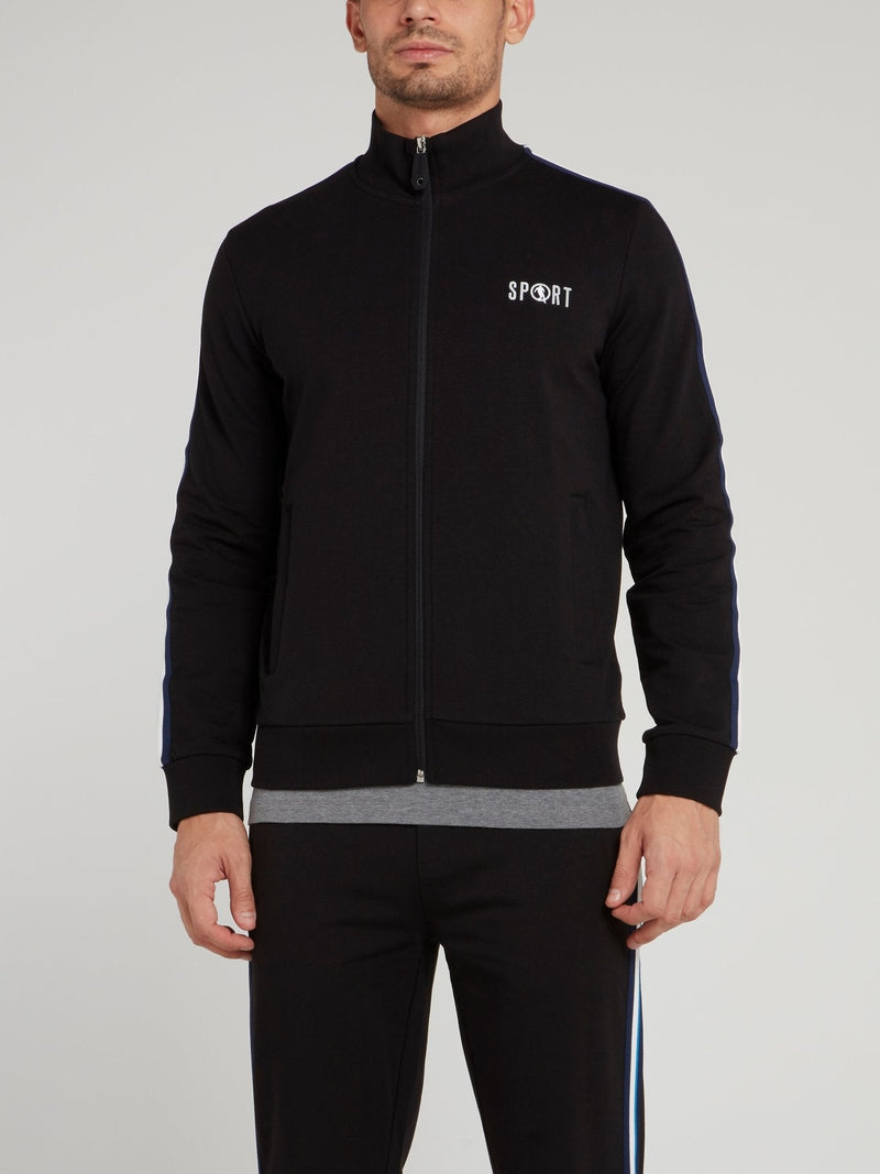 Black Sport Logo Jacket