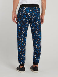 Navy Camo Fleece Pants