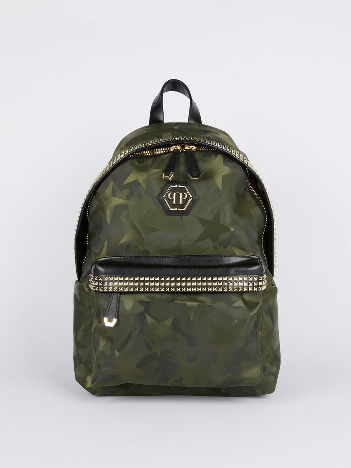 Star Camo Embellished Backpack