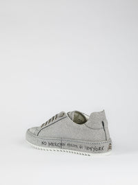 Silver Metallic Statement Sneakers