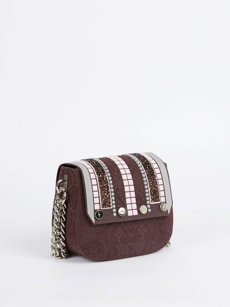 Plum Mini Dafne Borchie Shoulder Bag