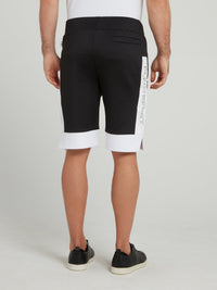 Night Runner Black Jogging Shorts