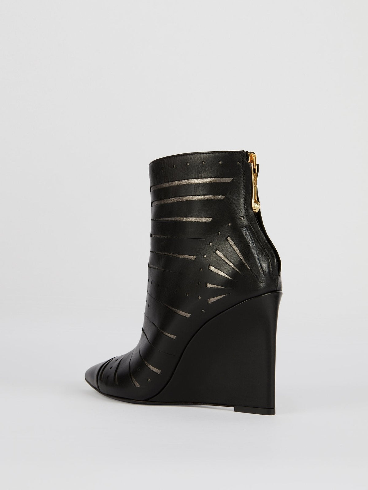 Black Leather Ankle Boots