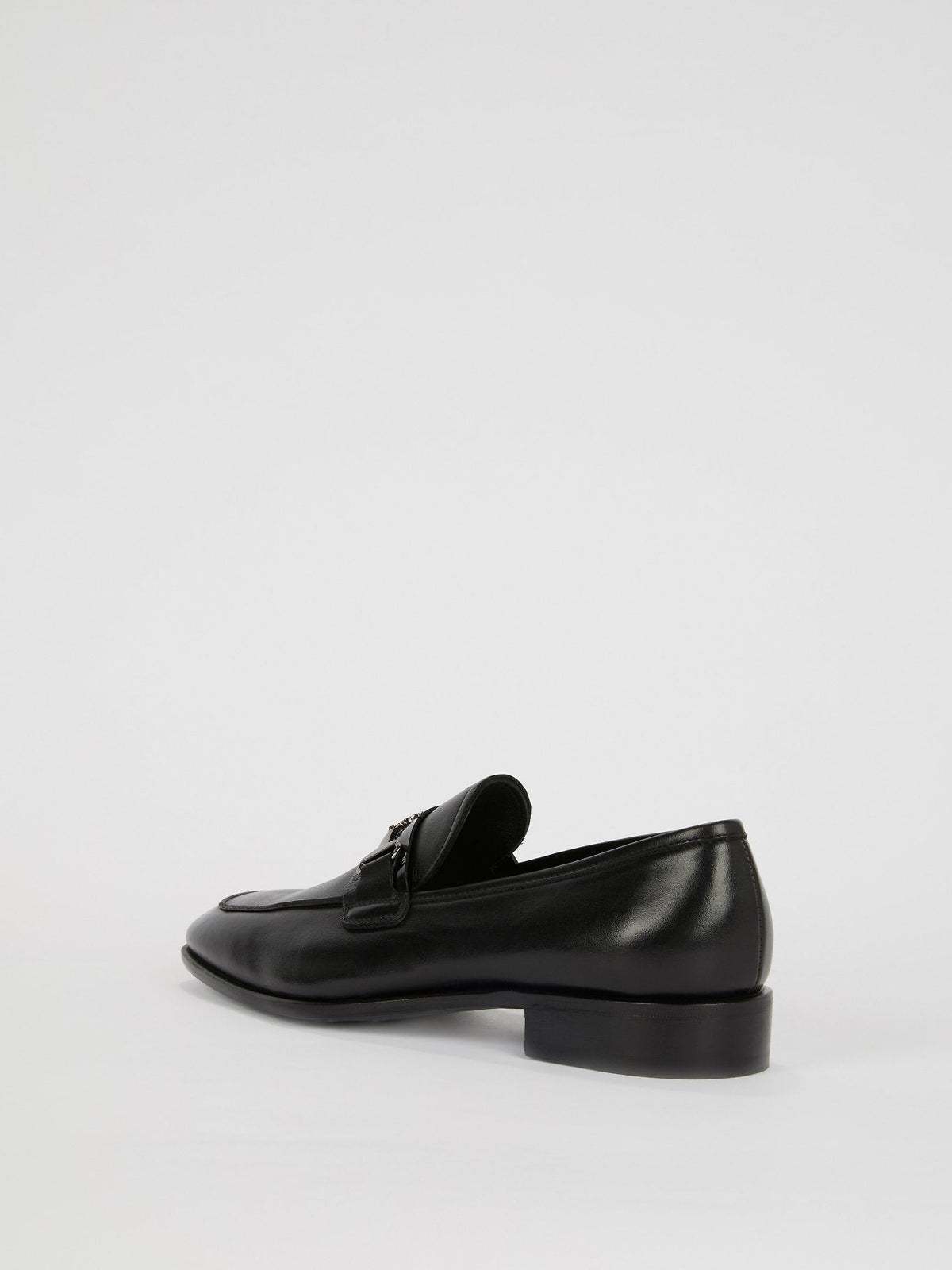 Black Classic Leather Loafers