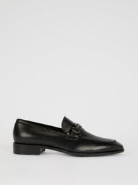 Black Classic Leather Loafers