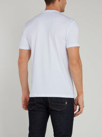 White Logo Print T-Shirt