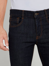 Straight Fit Denim Trousers