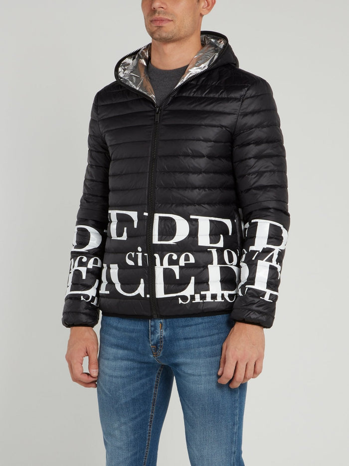 Black Statement Down Jacket