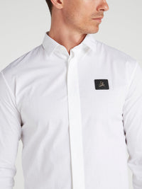 White Crystal Cut Shirt