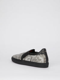 Dollar Skull Slip On Sneakers