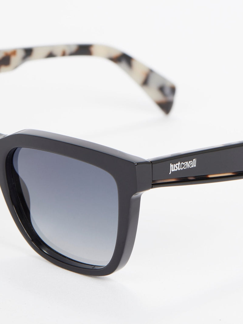 Black Sheen Grad Smoke Sunglasses