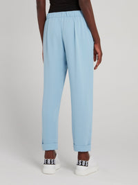 Powder Blue Waistband Track Pants