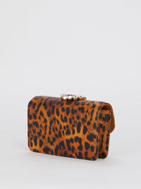 Mini Cliky Nappa Print Leopard Crossbody Bag