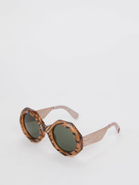 Geometric Tiger Print Sunglasses