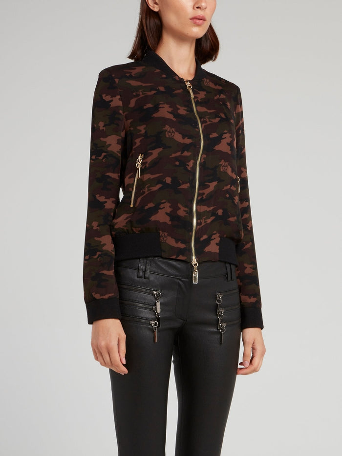 Camouflage Zip Up Jacket