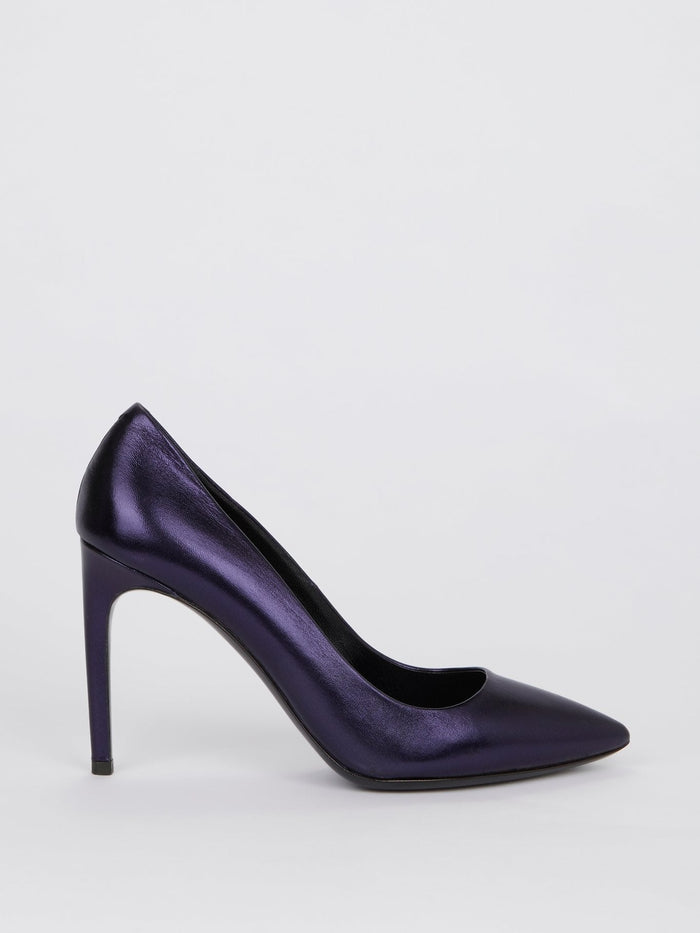 Purple Nappa Pumps