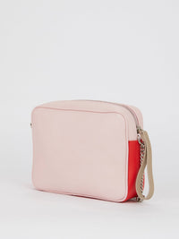 Pink Logo Strap Crossbody Bag