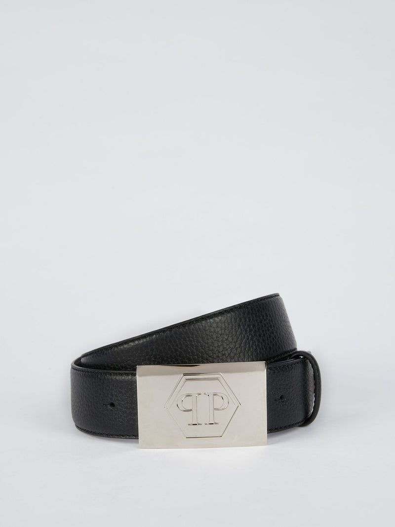 Artyom Silver Logo Buckle Belt