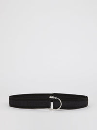 Black Logo Strap Belt