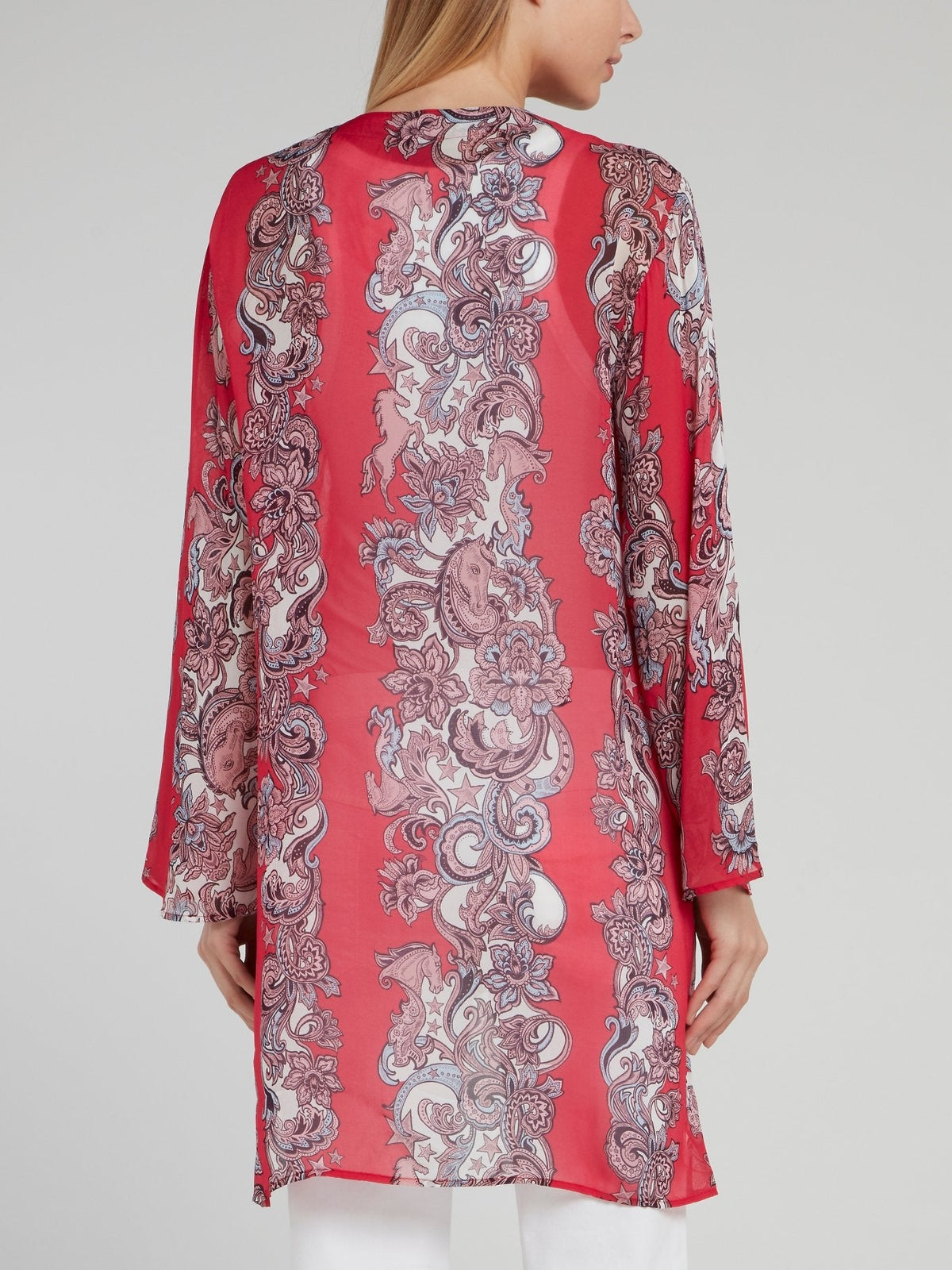 Baroque Print Short Kaftan