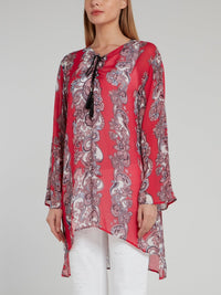 Baroque Print Short Kaftan