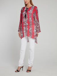 Baroque Print Short Kaftan