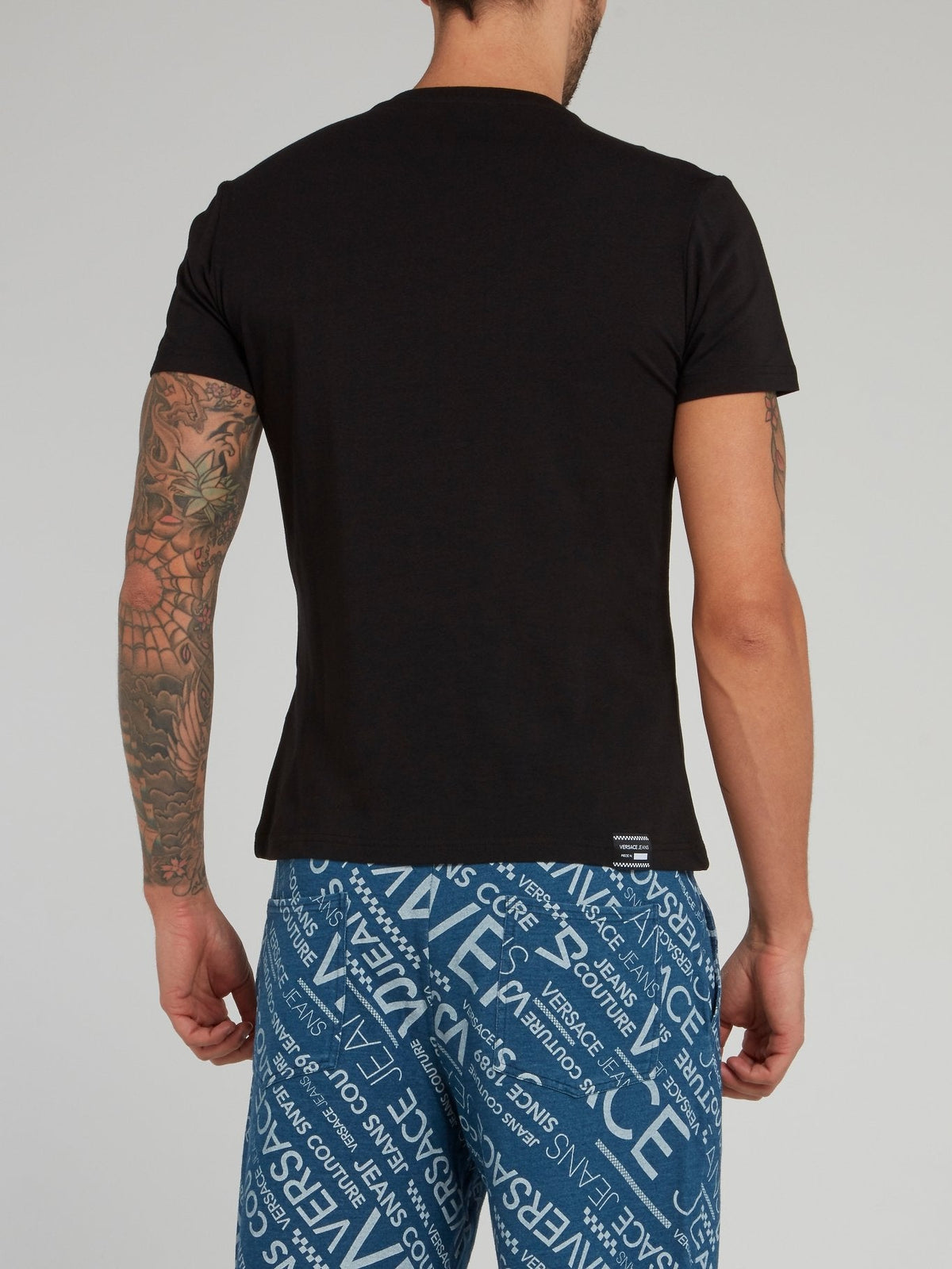 Black Slim Cut Cotton T-Shirt