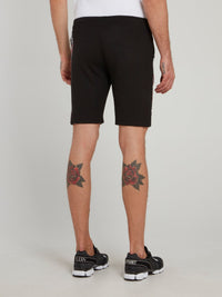 Black Side Stripe Jogging Shorts