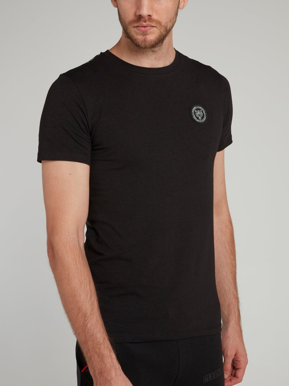 Black Graffiti Round Neck T-Shirt