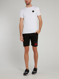 White Statement Logo Cotton T-shirt