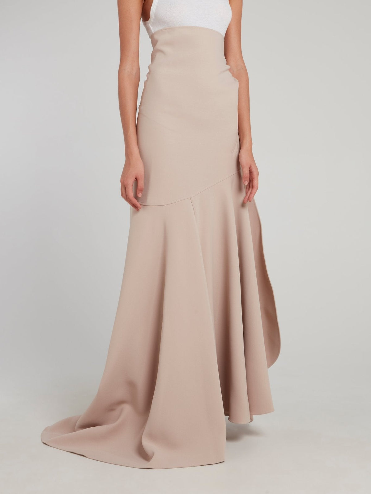 Beige Aficionado Evening Skirt