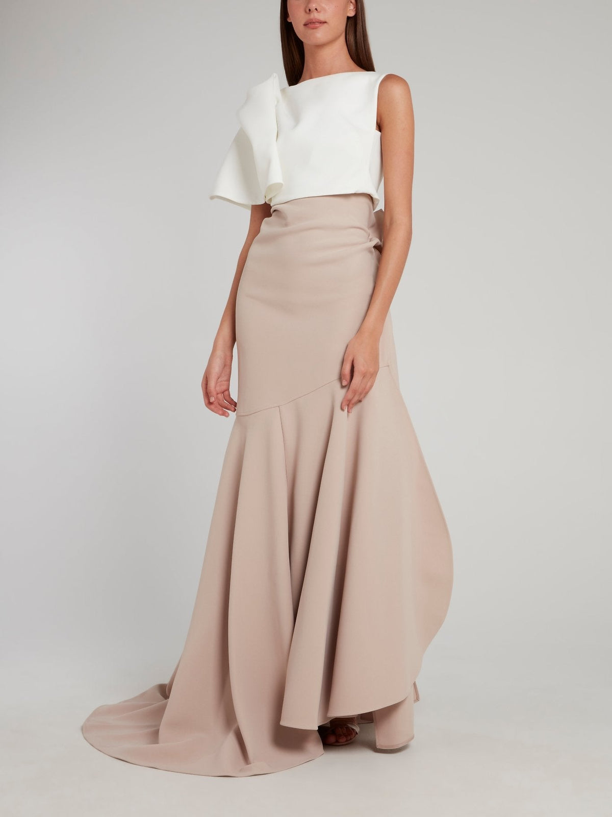 Beige Aficionado Evening Skirt