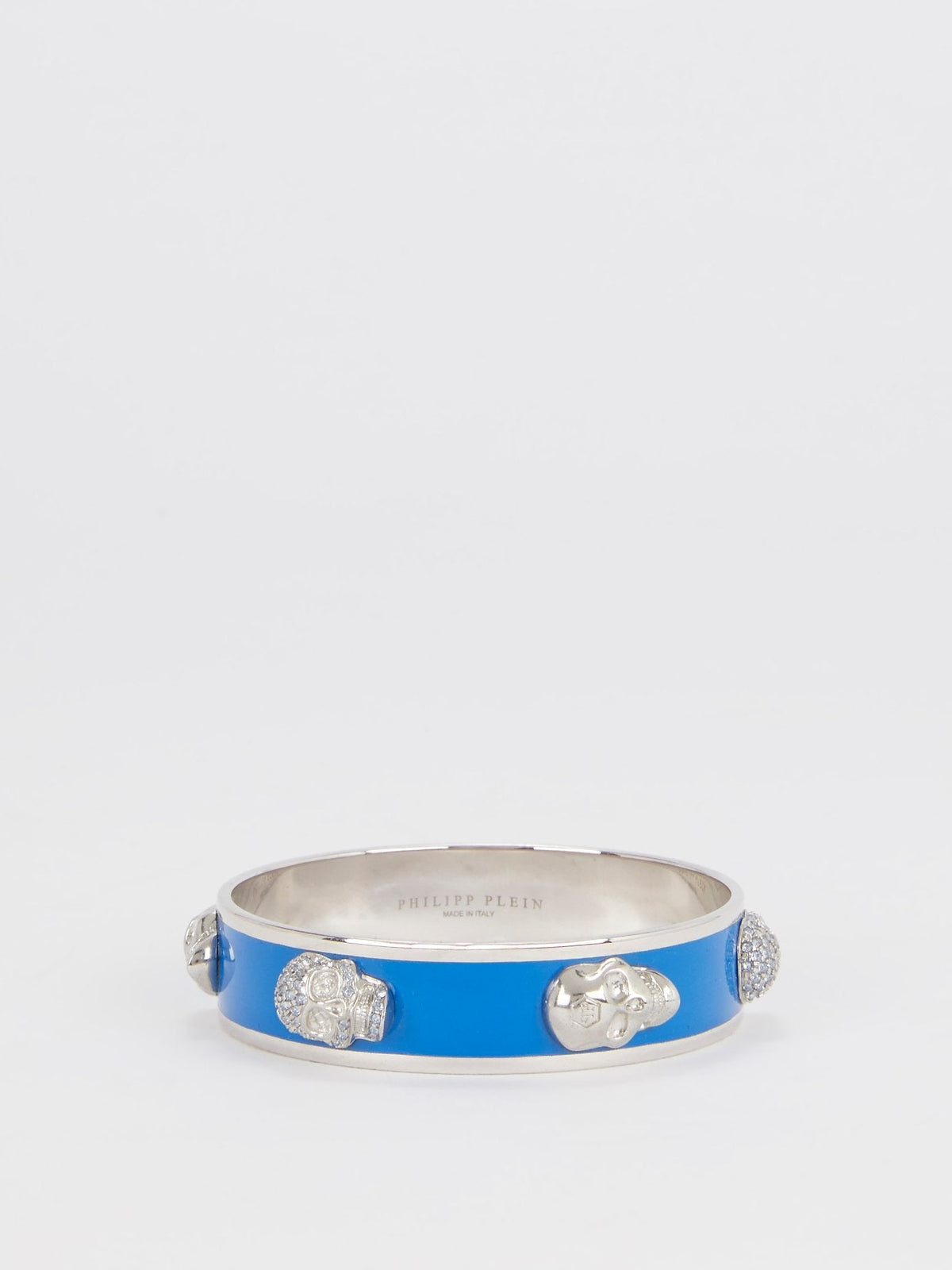 Blue Crystal Skull Bangle