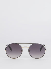 Smoke Gradient Round Sunglasses