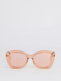 Pink Square Framed Sunglasses