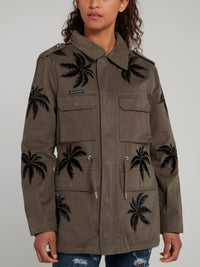 Aloha Plein Studded Rear Logo Parka