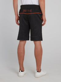 Black Drawstring Jogging Shorts