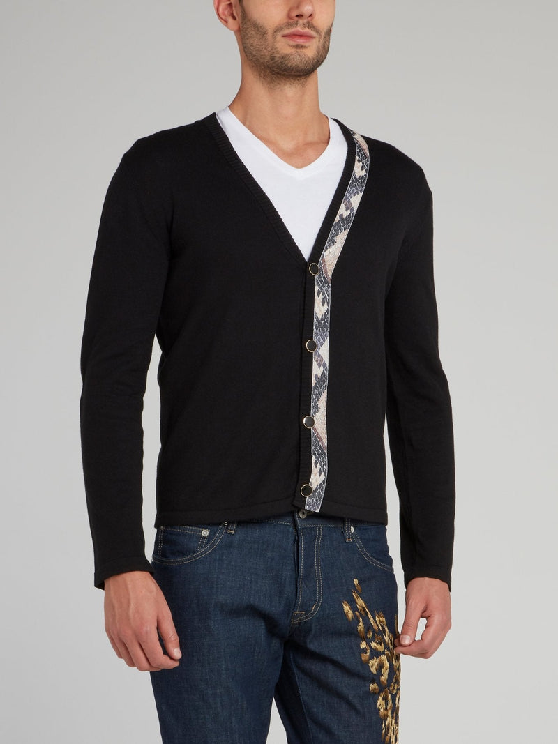 Black Snake Stripe Pullover