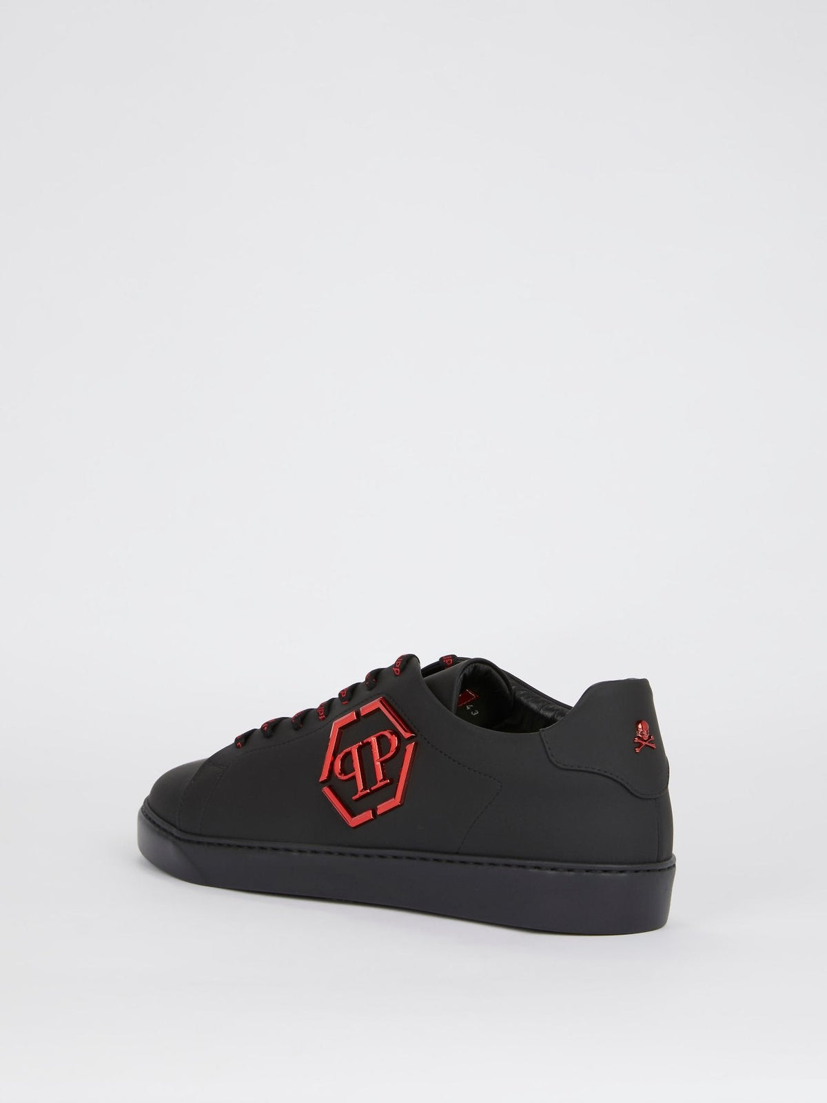 Black and Red Low Top Sneakers