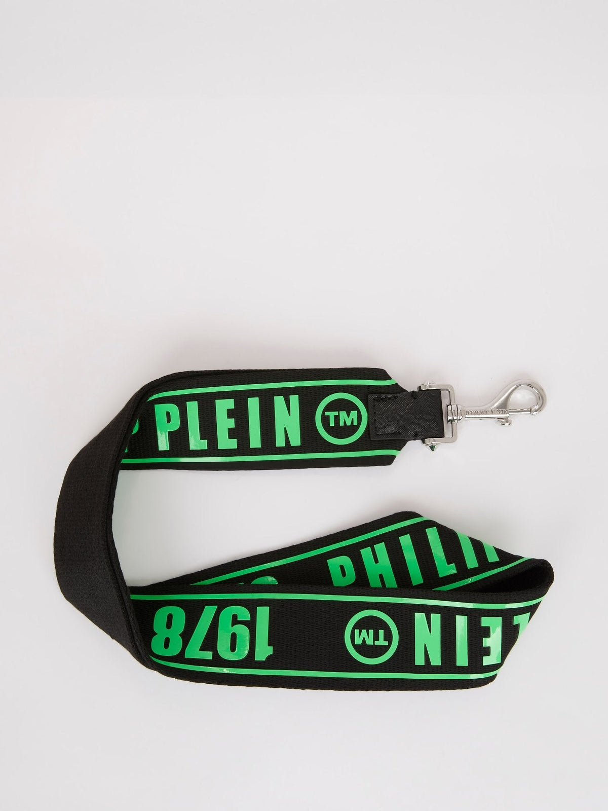 Green Logo Nylon Key Chain