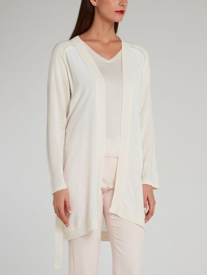 White Silk Cashmere Twin Set