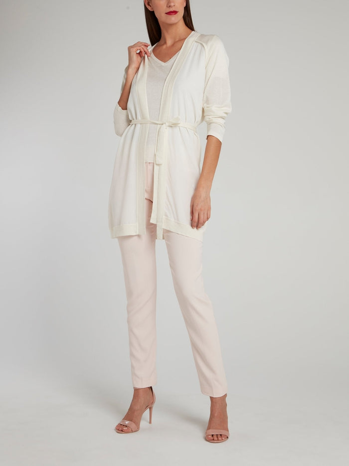 White Silk Cashmere Twin Set