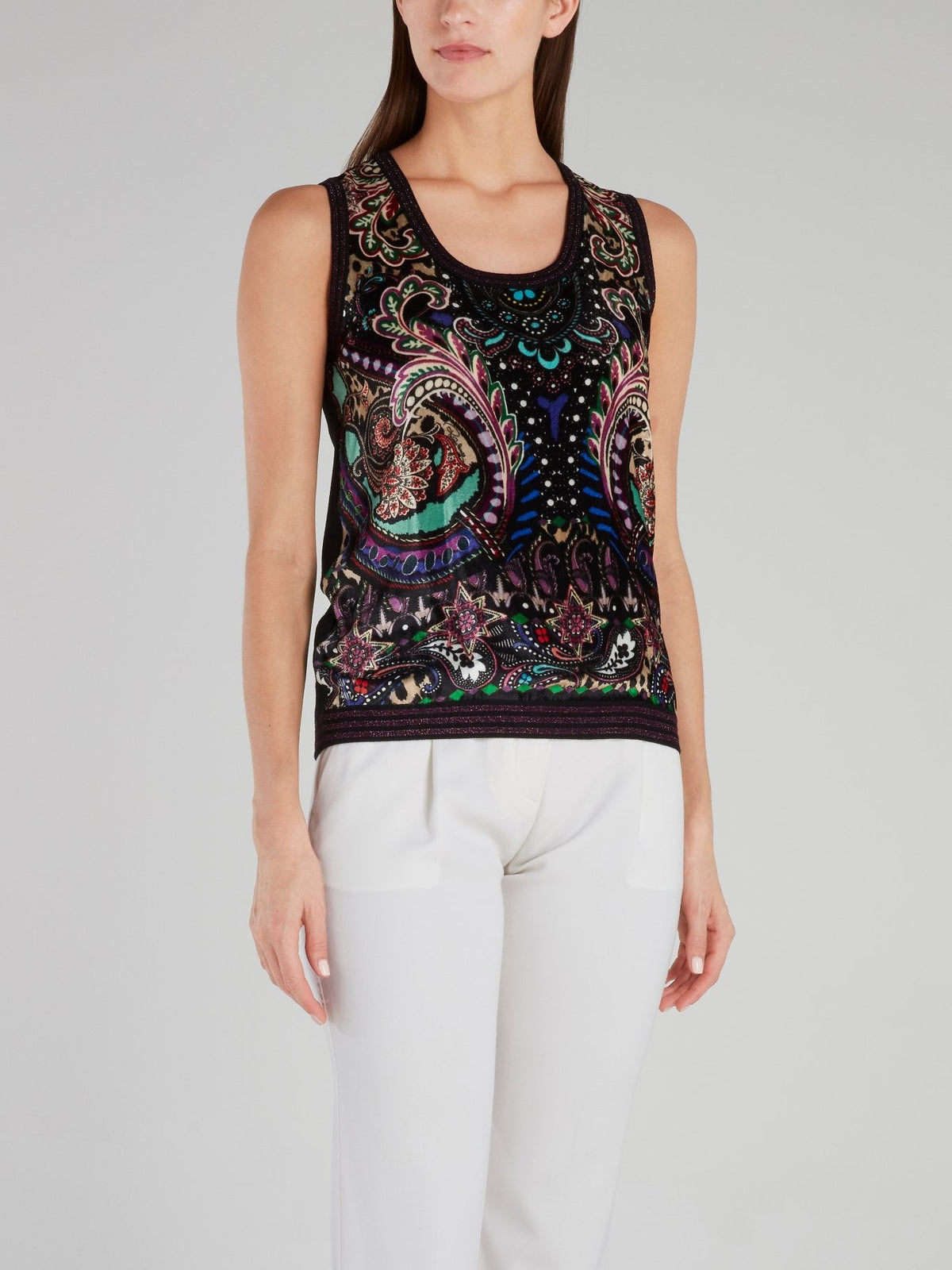 Baroque Print Tank Top