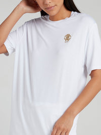 White Half Sleeve Loose T-Shirt