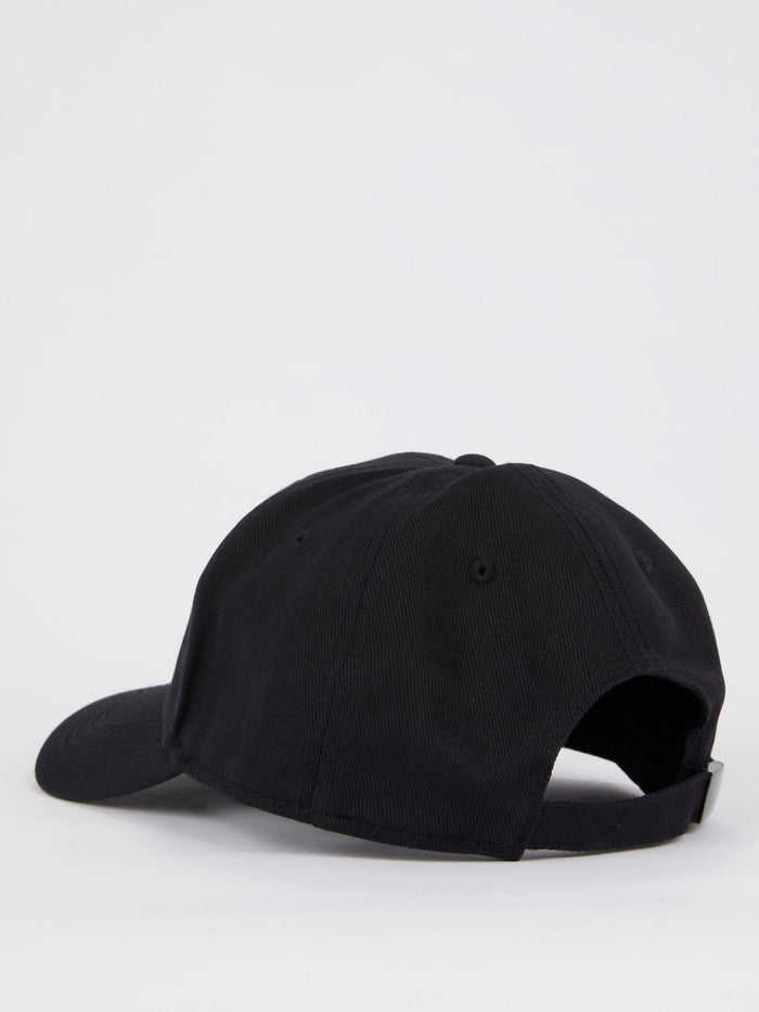 Black Logo Patch Adjustable Cap