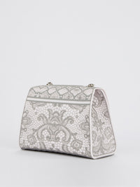 Gray Mignon Lace Crossbody Bag